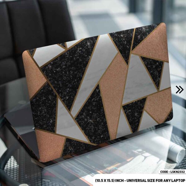 Seamless Geomatric Pattern Matte Finished Removable Waterproof Laptop Sticker & Laptop Skin (Including FREE Accessories) - LSKN2332 - DDecorator