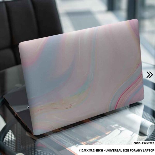 Liquid Marble Texture Matte Finished Removable Waterproof Laptop Sticker & Laptop Skin (Including FREE Accessories) - LSKN2320 - DDecorator