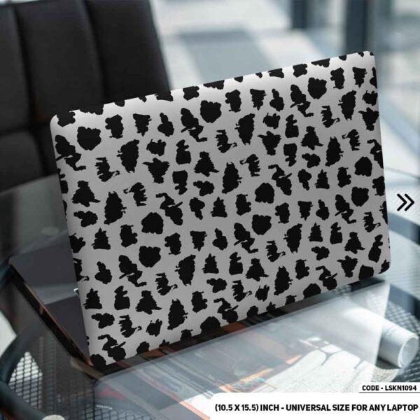 Camel Flush Pattern B/W Matte Finished Removable Waterproof Laptop Sticker & Laptop Skin (Including FREE Accessories) - LSKN1094 - DDecorator