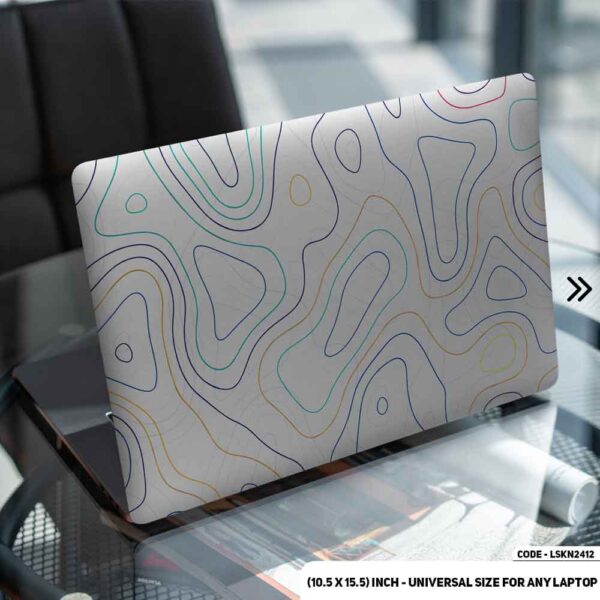 Seamless Geomatric Pattern Matte Finished Removable Waterproof Laptop Sticker & Laptop Skin (Including FREE Accessories) - LSKN2412 - DDecorator