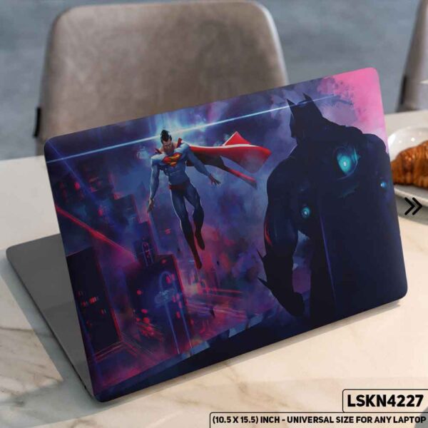Superman VS Batman Matte Finished Removable Waterproof Laptop Sticker & Laptop Skin (Including FREE Accessories) - LSKN4227 - DDecorator