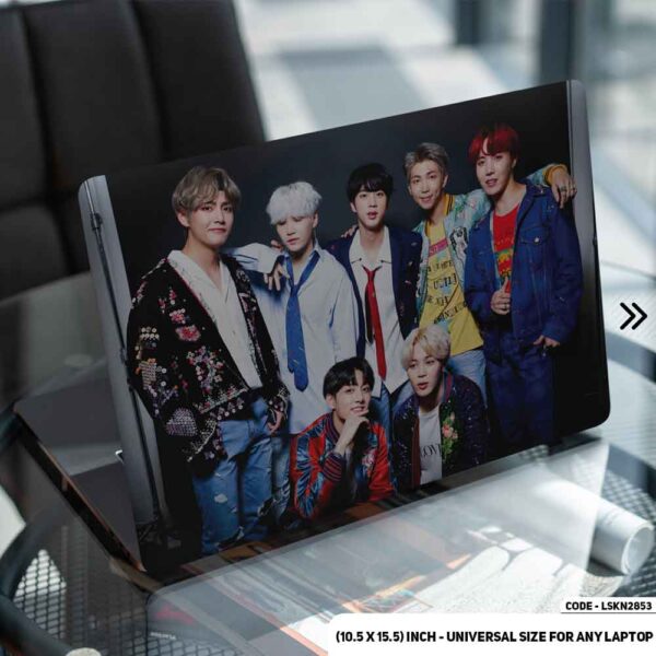 BTS Member Matte Finished Removable Waterproof Laptop Sticker & Laptop Skin (Including FREE Accessories) - LSKN2853 - DDecorator