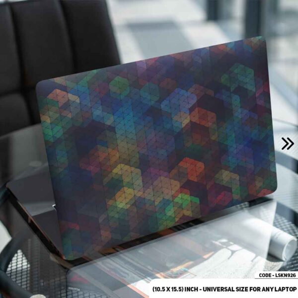 Geometric Shape Seamless Pattern Matte Finished Removable Waterproof Laptop Sticker & Laptop Skin (Including FREE Accessories) - LSKN926 - DDecorator