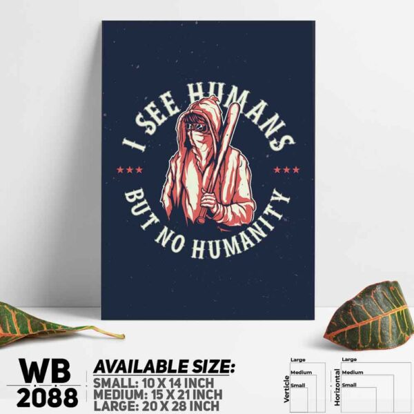DDecorator Humanity - Motivational Wall Decoration And Home Decoration PVC Wall Board And Wall Canvas - WB2088