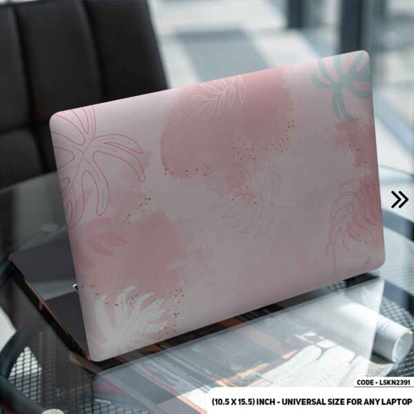 Flower Pattern Floral Design Matte Finished Removable Waterproof Laptop Sticker & Laptop Skin (Including FREE Accessories) - LSKN2391 - DDecorator