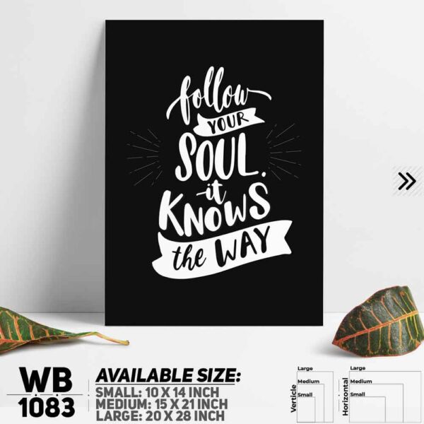 DDecorator Motivational Quote Wall Decoration And Home Decoration PVC Wall Board And Wall Canvas - WB1083