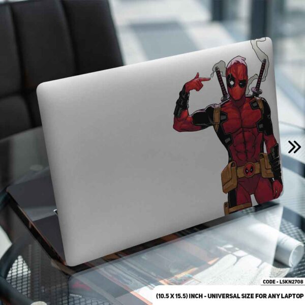 Deadpool In Suit Matte Finished Removable Waterproof Laptop Sticker & Laptop Skin (Including FREE Accessories) - LSKN2708 - DDecorator