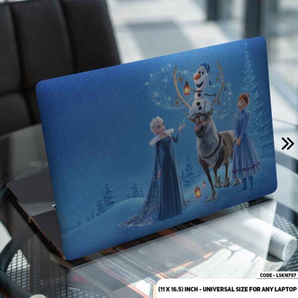 Elsa In Frozen Matte Finished Removable Waterproof Laptop Sticker & Laptop Skin (Including FREE Accessories) - LSKN797 - DDecorator