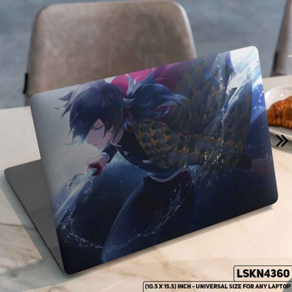 Demon Slayer: Kimetsu no Yaiba Matte Finished Removable Waterproof Laptop Sticker & Laptop Skin (Including FREE Accessories) - LSKN4360 - DDecorator