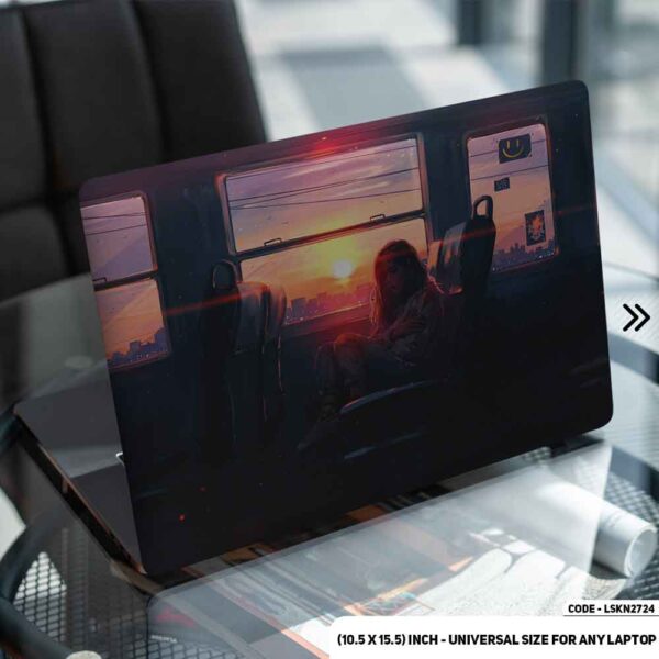 Alone - Digital Illustration Matte Finished Removable Waterproof Laptop Sticker & Laptop Skin (Including FREE Accessories) - LSKN2724 - DDecorator