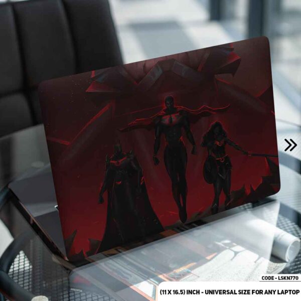 Batman Logo Matte Finished Removable Waterproof Laptop Sticker & Laptop Skin (Including FREE Accessories) - LSKN770 - DDecorator