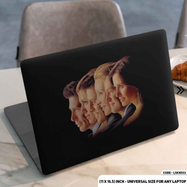 Headshot of FRIENDS All Carecter Matte Finished Removable Waterproof Laptop Sticker & Laptop Skin (Including FREE Accessories) - LSKN553 - DDecorator
