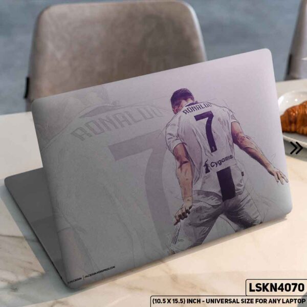 CR7 - Cristiano Ronaldo FIFA World Cup Matte Finished Removable Waterproof Laptop Sticker & Laptop Skin (Including FREE Accessories) - LSKN4070 - DDecorator