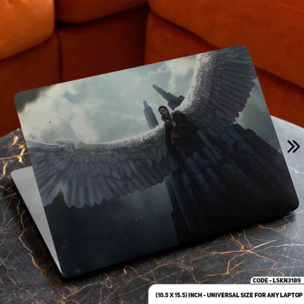 Lucifer Cartoon Art Illustration Matte Finished Removable Waterproof Laptop Sticker & Laptop Skin (Including FREE Accessories) - LSKN3189 - DDecorator