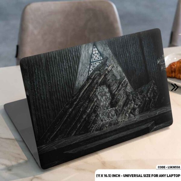 Thrones of Game Of Thrones Matte Finished Removable Waterproof Laptop Sticker & Laptop Skin (Including FREE Accessories) - LSKN558 - DDecorator
