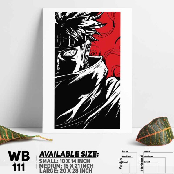 DDecorator Naruto Uzumak Manga Naruto Anime Wall Decoration And Home Decoration PVC Wall Board And Wall Canvas - WB111