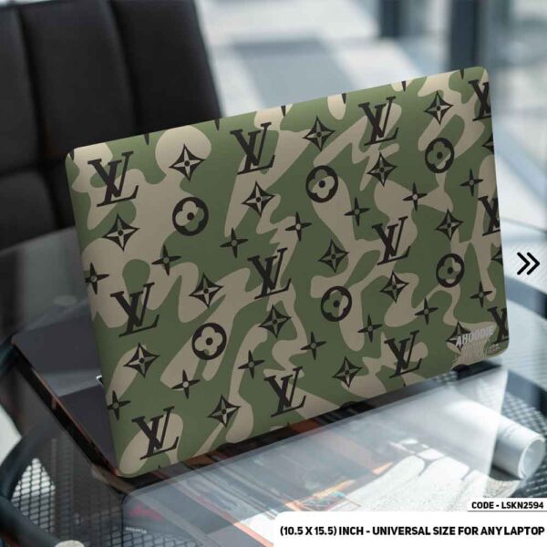 Luxury Brand Iconic Pattern Matte Finished Removable Waterproof Laptop Sticker & Laptop Skin (Including FREE Accessories) - LSKN2594 - DDecorator