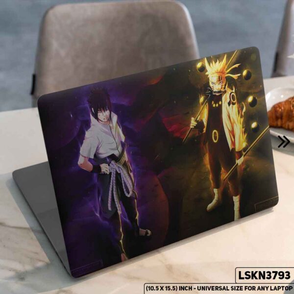 NARUTO Anime Character Illustration Matte Finished Removable Waterproof Laptop Sticker & Laptop Skin (Including FREE Accessories) - LSKN3793 - DDecorator