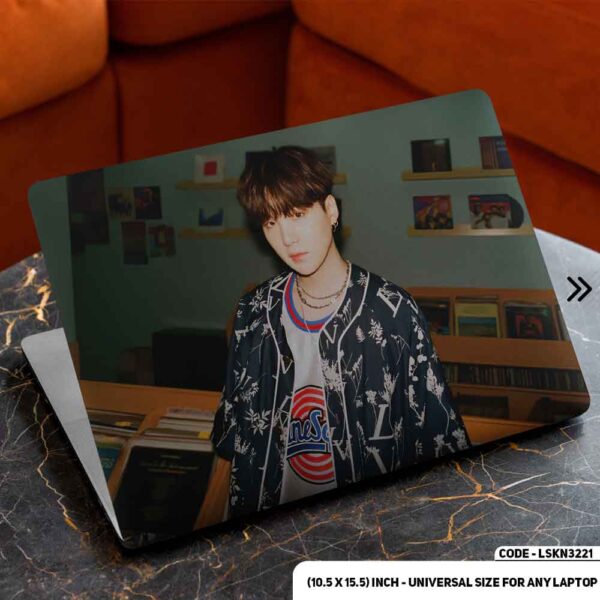 BTS Member Matte Finished Removable Waterproof Laptop Sticker & Laptop Skin (Including FREE Accessories) - LSKN3221 - DDecorator