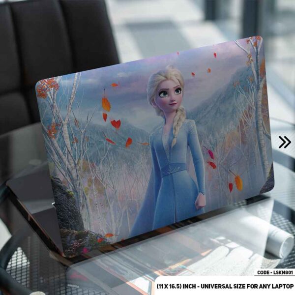 Elsa In Frozen Matte Finished Removable Waterproof Laptop Sticker & Laptop Skin (Including FREE Accessories) - LSKN801 - DDecorator