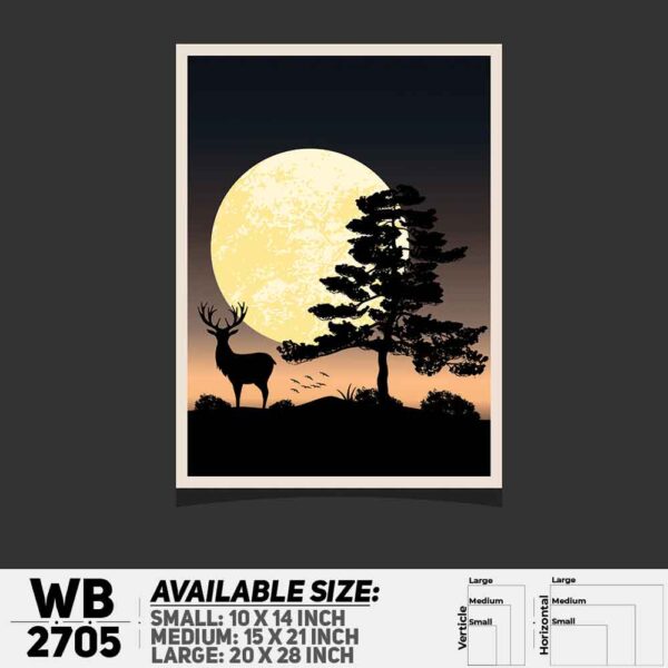 DDecorator Landscape Art Digital Illustration Wall Decoration And Home Decoration PVC Wall Board And Wall Canvas - WB2705
