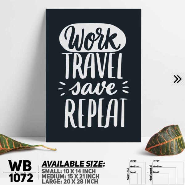 DDecorator Motivational Quote Wall Decoration And Home Decoration PVC Wall Board And Wall Canvas - WB1072