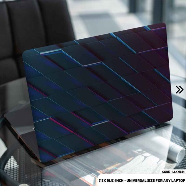 Geometric Shape Matte Finished Removable Waterproof Laptop Sticker & Laptop Skin (Including FREE Accessories) - LSKN814 - DDecorator