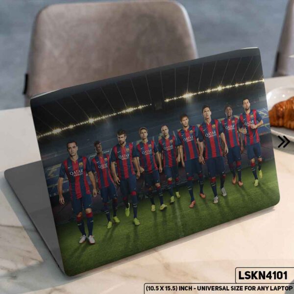 FC Barcelona Football Team Matte Finished Removable Waterproof Laptop Sticker & Laptop Skin (Including FREE Accessories) - LSKN4101 - DDecorator