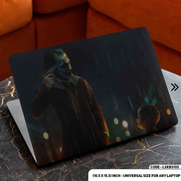 JOKER Laughing Matte Finished Removable Waterproof Laptop Sticker & Laptop Skin (Including FREE Accessories) - LSKN3103 - DDecorator