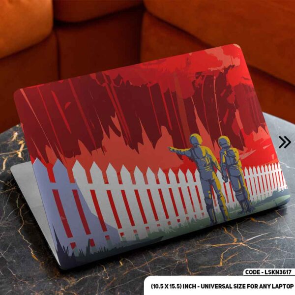 Digital Character Illustration Matte Finished Removable Waterproof Laptop Sticker & Laptop Skin (Including FREE Accessories) - LSKN3617 - DDecorator