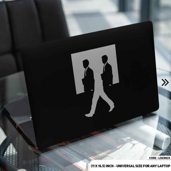 Abstract Art B/W Matte Finished Removable Waterproof Laptop Sticker & Laptop Skin (Including FREE Accessories) - LSKN824 - DDecorator