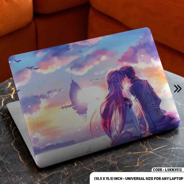 Anime Character Illustration Matte Finished Removable Waterproof Laptop Sticker & Laptop Skin (Including FREE Accessories) - LSKN3512 - DDecorator