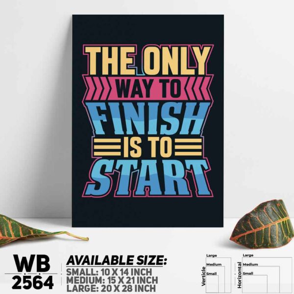 DDecorator Start Now - Motivational Wall Decoration And Home Decoration PVC Wall Board And Wall Canvas - WB2564