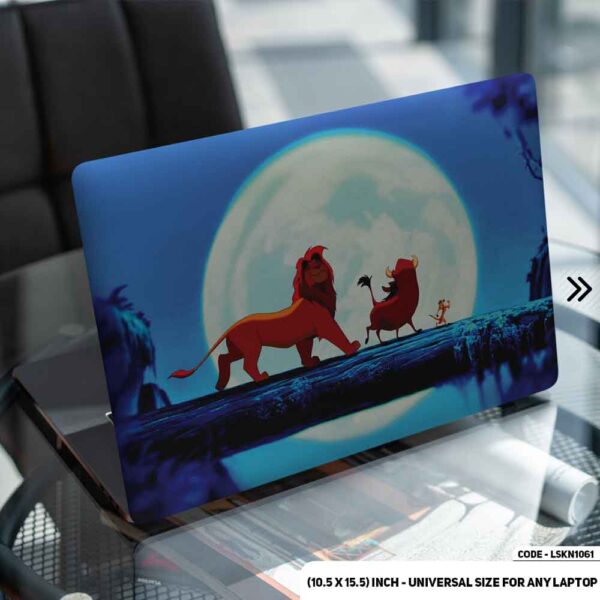 The Lion King Wih HIs Friend  Matte Finished Removable Waterproof Laptop Sticker & Laptop Skin (Including FREE Accessories) - LSKN1061 - DDecorator