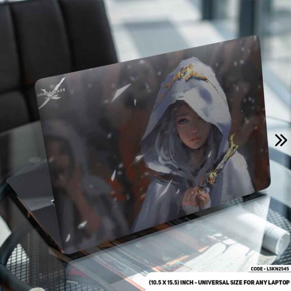 Fantasy Anime Girl Illustration Matte Finished Removable Waterproof Laptop Sticker & Laptop Skin (Including FREE Accessories) - LSKN2545 - DDecorator