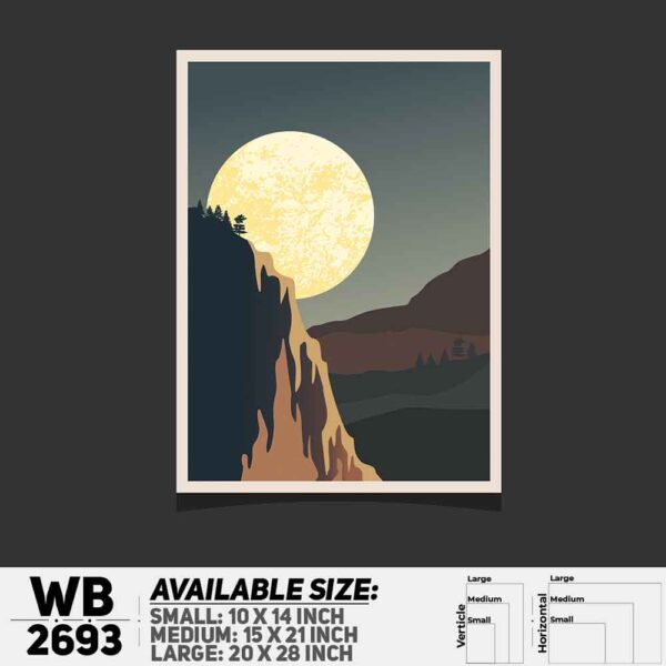 DDecorator Landscape Art Digital Illustration Wall Decoration And Home Decoration PVC Wall Board And Wall Canvas - WB2693