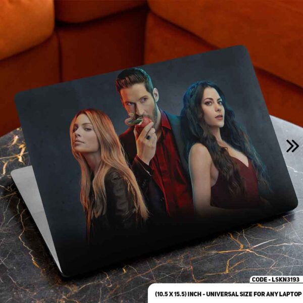 Lucifer Cartoon Art Illustration Matte Finished Removable Waterproof Laptop Sticker & Laptop Skin (Including FREE Accessories) - LSKN3193 - DDecorator