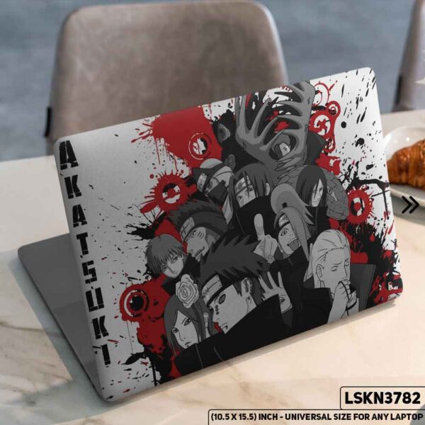 NARUTO Anime Character Illustration Matte Finished Removable Waterproof Laptop Sticker & Laptop Skin (Including FREE Accessories) - LSKN3782 - DDecorator