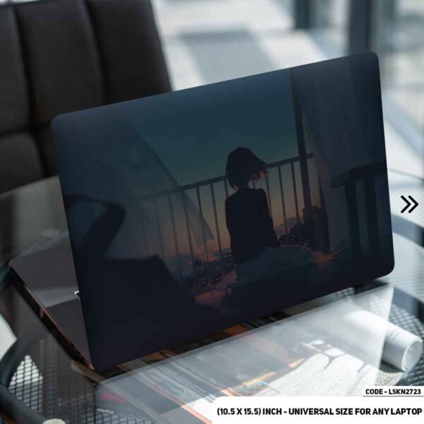 Alone - Digital Illustration Matte Finished Removable Waterproof Laptop Sticker & Laptop Skin (Including FREE Accessories) - LSKN2723 - DDecorator