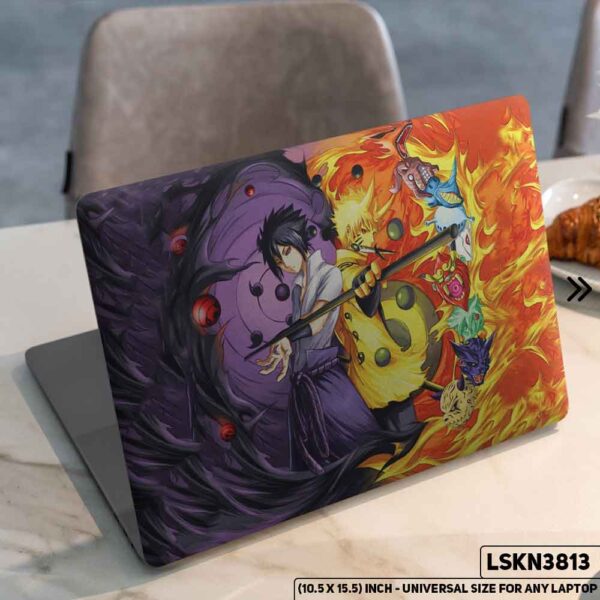 NARUTO Anime Character Illustration Matte Finished Removable Waterproof Laptop Sticker & Laptop Skin (Including FREE Accessories) - LSKN3813 - DDecorator