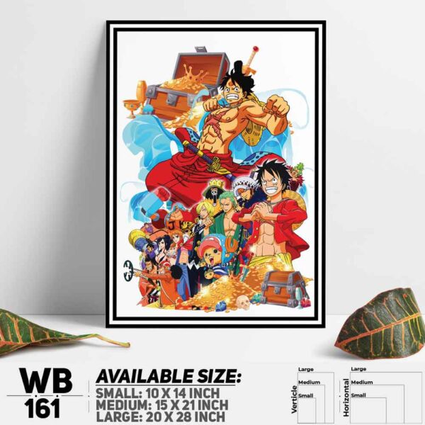 DDecorator One Piece Anime Manga series Wall Decoration And Home Decoration PVC Wall Board And Wall Canvas - WB161
