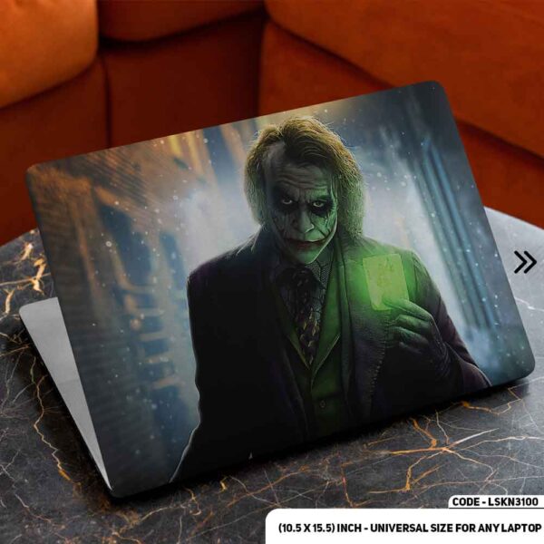 JOKER Standing Matte Finished Removable Waterproof Laptop Sticker & Laptop Skin (Including FREE Accessories) - LSKN3100 - DDecorator