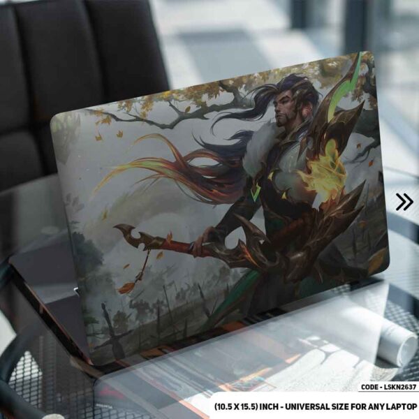 Fantasy Fighting Boy Illustration Matte Finished Removable Waterproof Laptop Sticker & Laptop Skin (Including FREE Accessories) - LSKN2637 - DDecorator