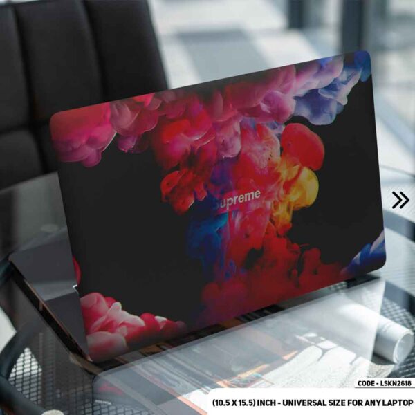 Luxury Brand Iconic Neon Design Matte Finished Removable Waterproof Laptop Sticker & Laptop Skin (Including FREE Accessories) - LSKN2618 - DDecorator