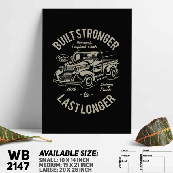 DDecorator Vintage Car - Motivational Wall Decoration And Home Decoration PVC Wall Board And Wall Canvas - WB2147