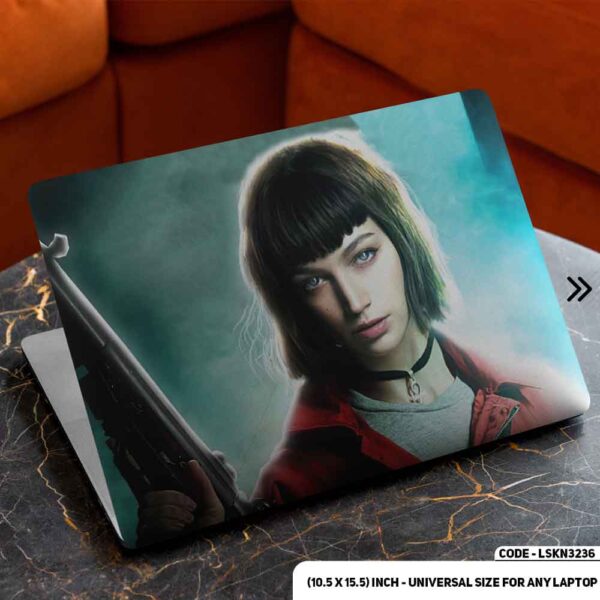 Tokyo - Money Heist Matte Finished Removable Waterproof Laptop Sticker & Laptop Skin (Including FREE Accessories) - LSKN3236 - DDecorator