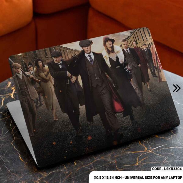 Peaky Blinders Full Family Matte Finished Removable Waterproof Laptop Sticker & Laptop Skin (Including FREE Accessories) - LSKN3304 - DDecorator