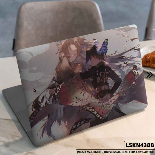 Demon Slayer: Kimetsu no Yaiba Matte Finished Removable Waterproof Laptop Sticker & Laptop Skin (Including FREE Accessories) - LSKN4388 - DDecorator