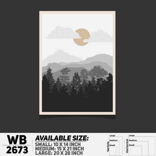 DDecorator Landscape Art Digital Illustration Wall Decoration And Home Decoration PVC Wall Board And Wall Canvas - WB2673