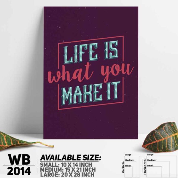 DDecorator Life - Motivational Wall Decoration And Home Decoration PVC Wall Board And Wall Canvas - WB2014